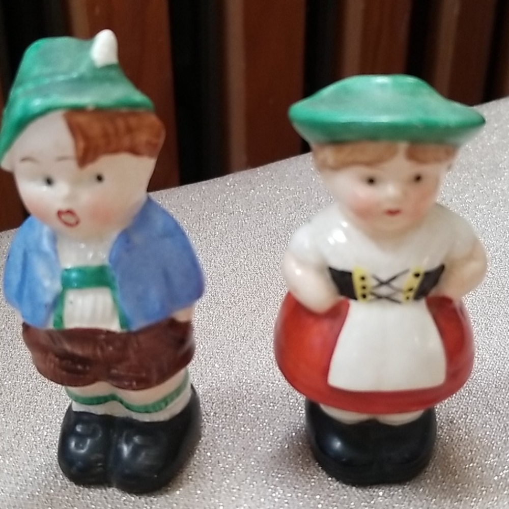 Vintage Germany Children Salt Pepper Shakers